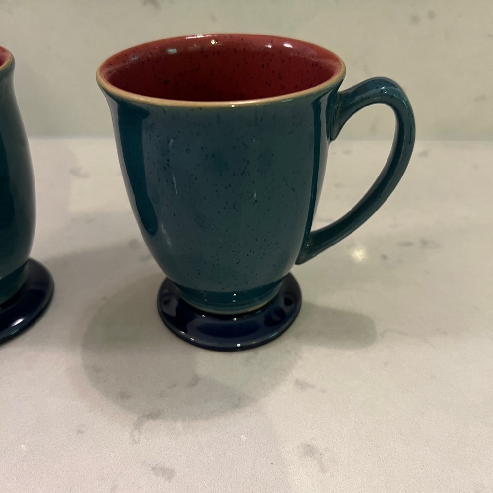 Denby footed coffee mug set of 3 - Picture 7 of 8